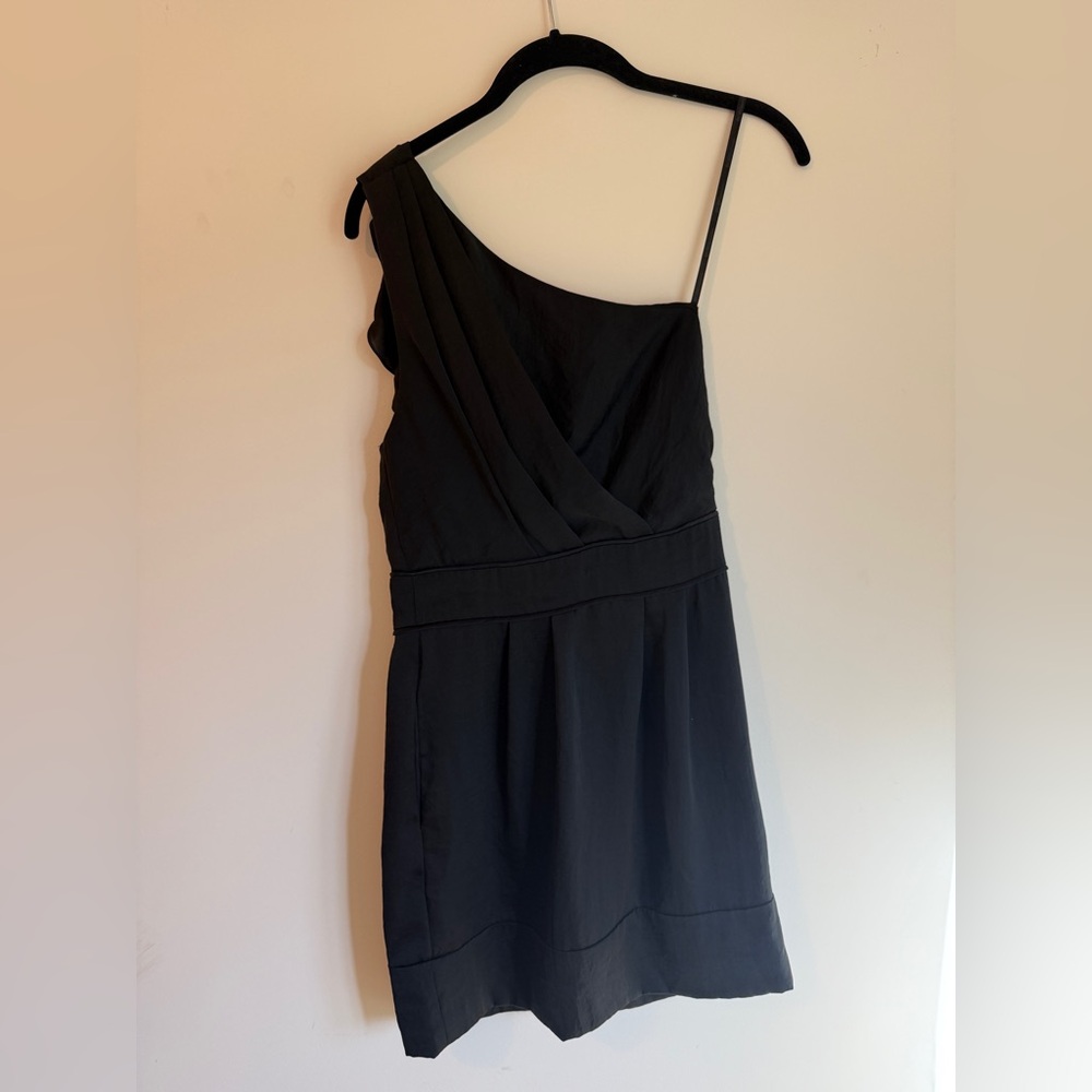 BCBGeneration Chic Black One-Shoulder Dress